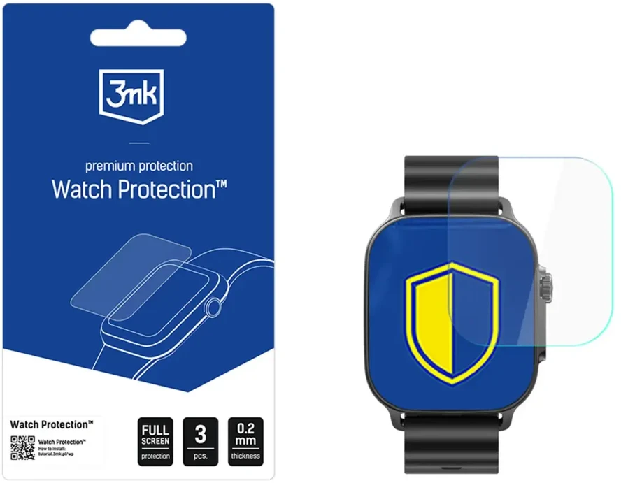 3mk laikrodžio apsauga „FlexibleGlass“ hibridinis stiklas išmaniojo laikrodžio ekranui, skirtam „Realme Watch 5“