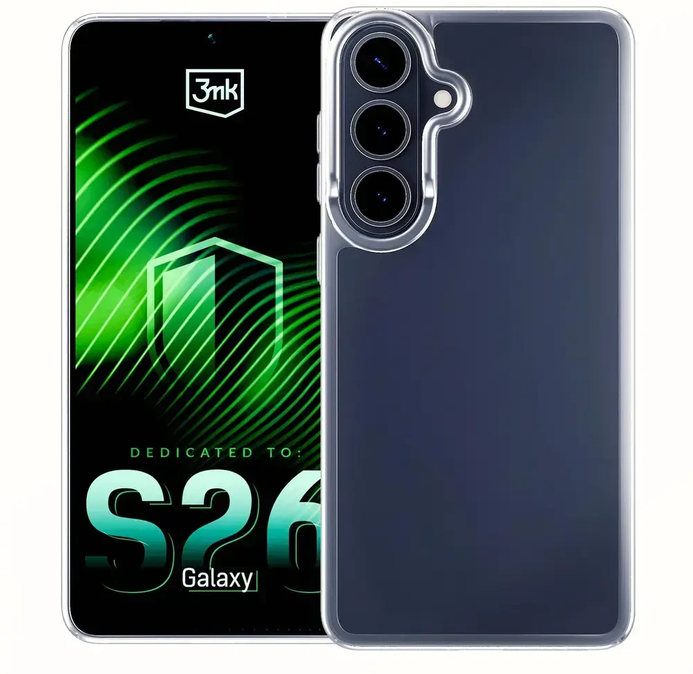 3mk šarvuotas dėklas, skirtas „Samsung Galaxy S26 Pro“ - skaidrus