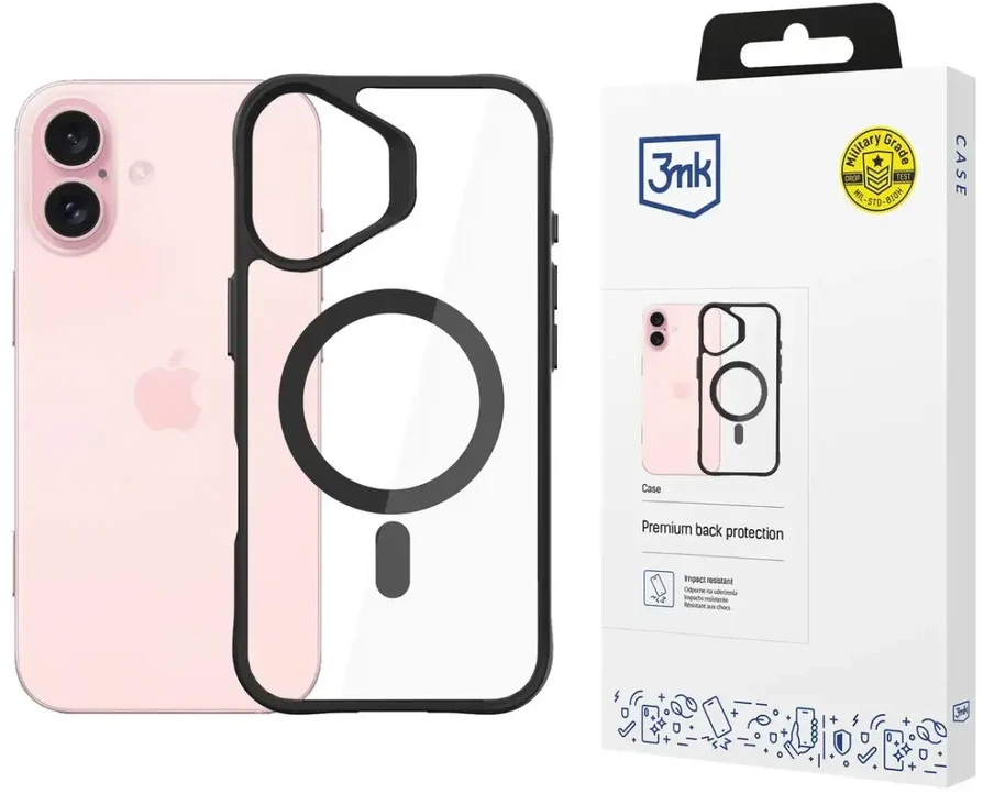 Dėklas 3MK Satin Armor Mag dangtelis iPhone 16 Plus 6,7″