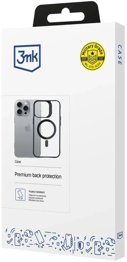 3MK Satin Armor Mag dėklas iPhone 16 Pro Max 6,9"