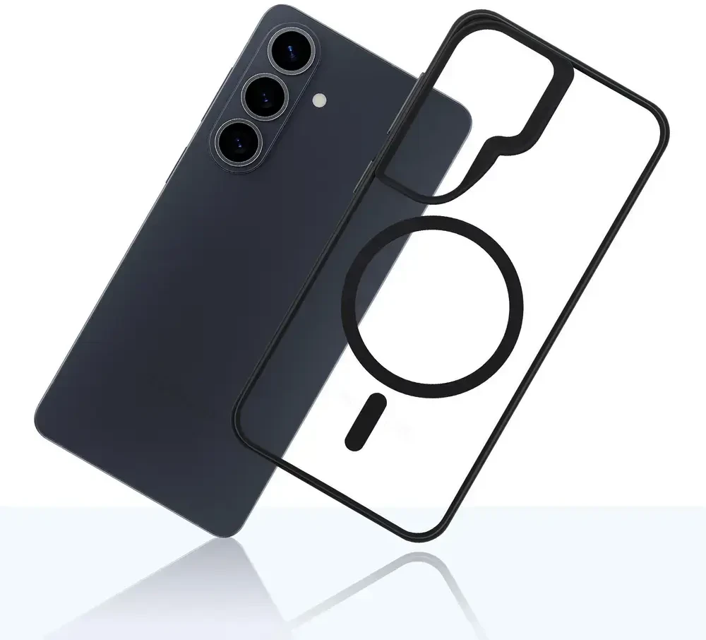 Dėklas 3mk Satin Armor MagCase, skirtas Samsung Galaxy S26 - permatomas Juodas