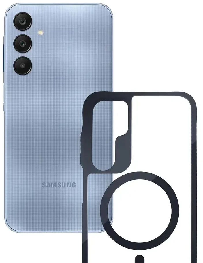 Dėklas 3mk Satin Armor MagCase, skirtas Samsung Galaxy A25 5G – skaidrus