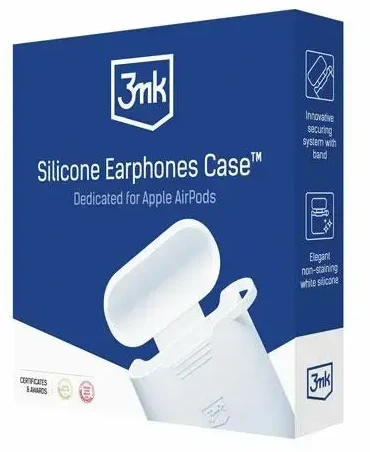 3MK Silicon dėklas AirPods 2nd gen+ karabinui