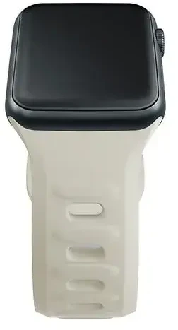 3mk apsauginis išmaniojo laikrodžio dirželis „Apple Watch“ (42/44/45/49 mm) | Silikonas | smėlio spalvos