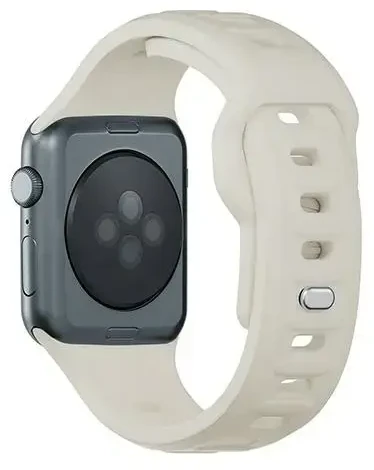 3mk apsauginis išmaniojo laikrodžio dirželis „Apple Watch“ (42/44/45/49 mm) | Silikonas | smėlio spalvos