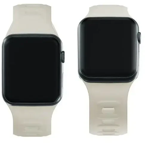3mk apsauginis išmaniojo laikrodžio dirželis „Apple Watch“ (42/44/45/49 mm) | Silikonas | smėlio spalvos