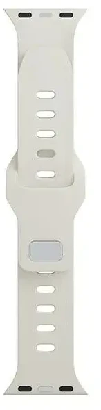 3mk apsauginis išmaniojo laikrodžio dirželis „Apple Watch“ (42/44/45/49 mm) | Silikonas | smėlio spalvos