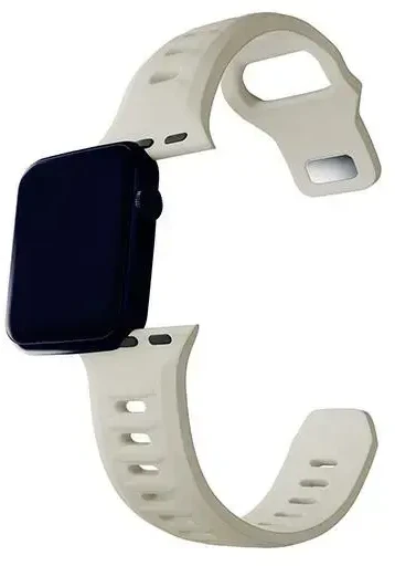3mk apsauginis išmaniojo laikrodžio dirželis „Apple Watch“ (42/44/45/49 mm) | Silikonas | smėlio spalvos
