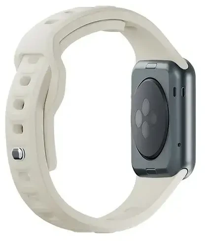 3mk apsauginis išmaniojo laikrodžio dirželis „Apple Watch“ (42/44/45/49 mm) | Silikonas | smėlio spalvos
