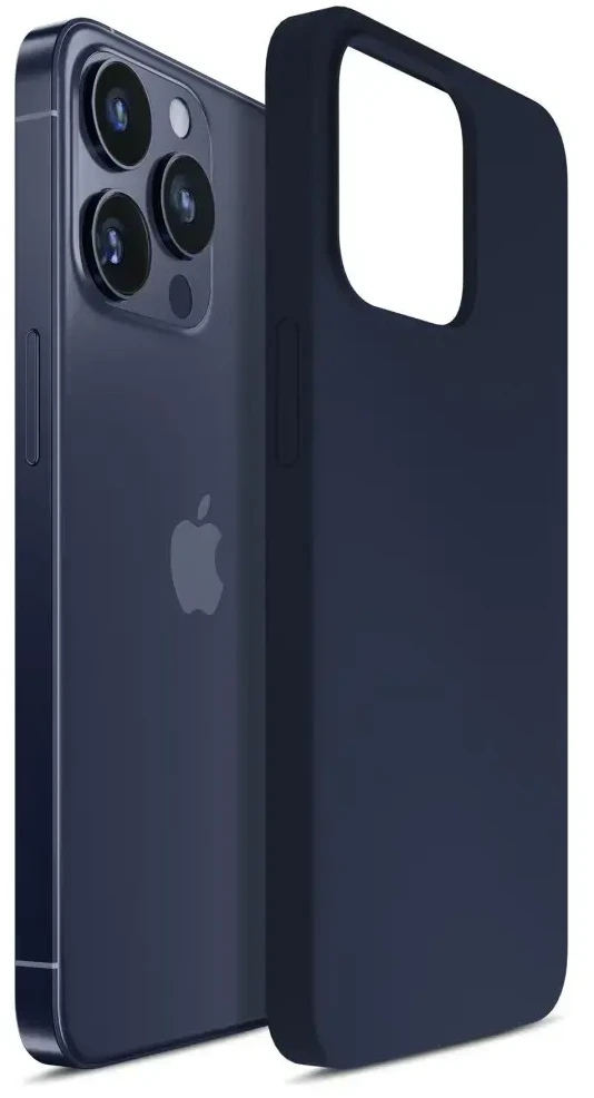 3MK silikoninis dėklas Apple iPhone 16 Pro Max 6.9" tamsiai mėlynas