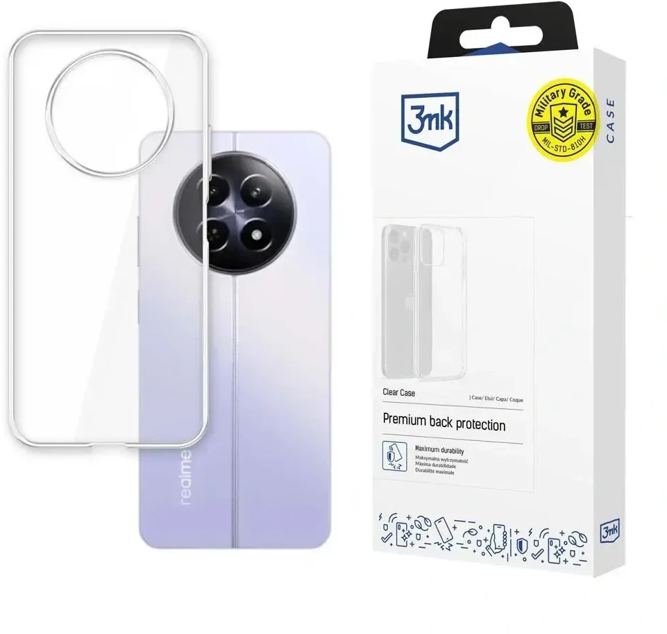 3MK skaidrus dėklas Realme 12 5G