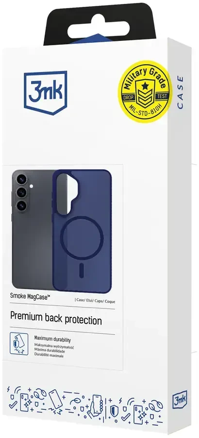 Dėklas Nezatříděno 3mk dūminis „MagCase“, skirtas „Samsung Galaxy S25 Ultra“ - Mėlyna-permatomas