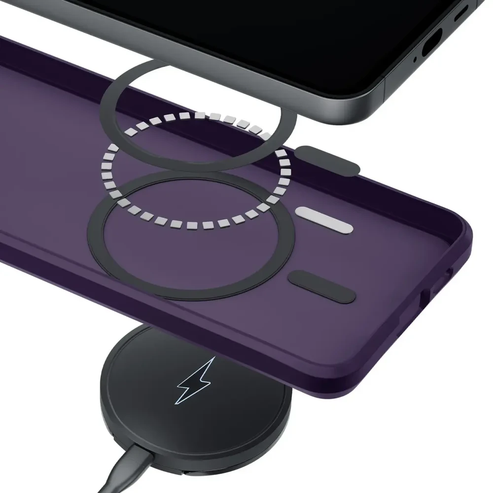 Dėklas 3mk Samsung Galaxy S24 - Smoke MagCase Violetinė