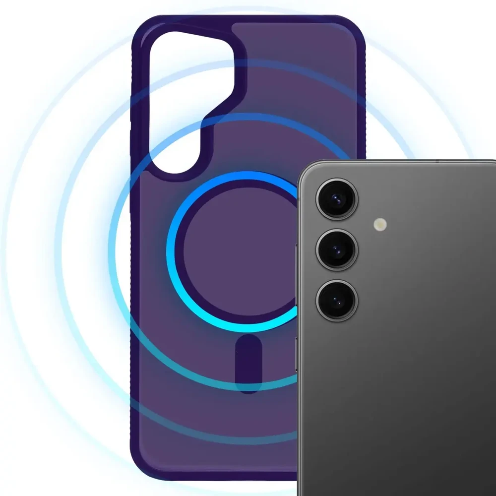 Dėklas 3mk Samsung Galaxy S24 - Smoke MagCase Violetinė