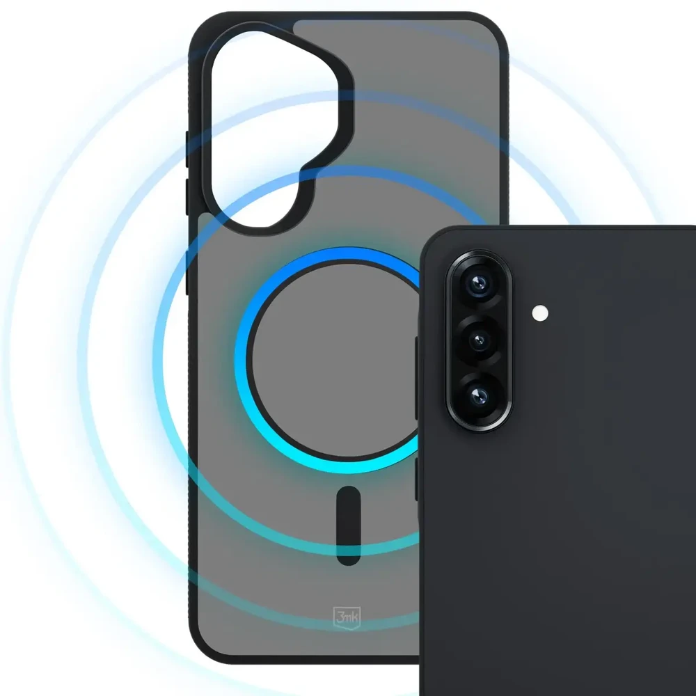 Dėklas 3MK Smoke MagCase do Samsung Galaxy A57 5G juoda