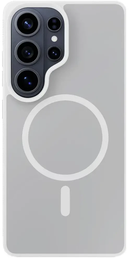 Dėklas 3MK Smoke MagCase do Samsung Galaxy S26 Ultra balta