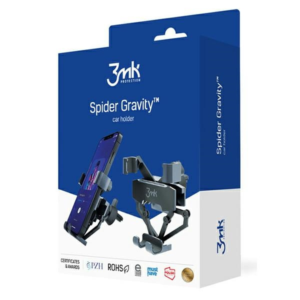 Automobilinis telefono laikiklis 3mk Spider Gravity