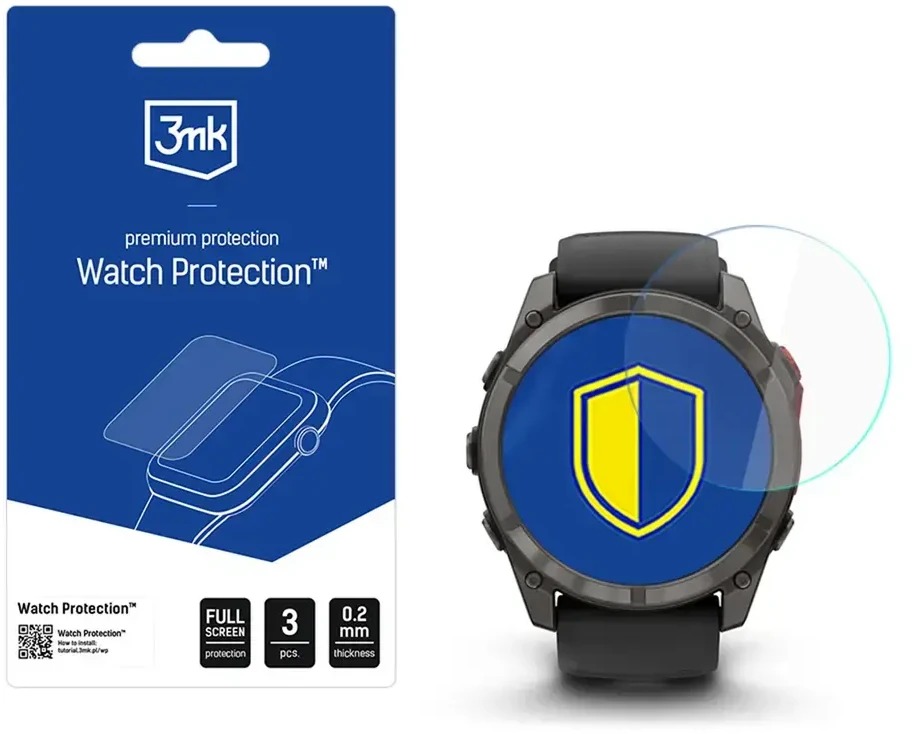3mk Watch Protection ARC Išmanusis laikrodis Ekrano apsauga, skirta Garmin Fenix ​​​​8 Pro 51 mm (Amoled, MicroLED)