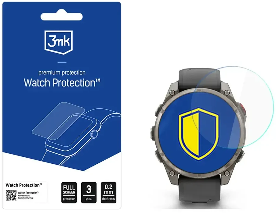 3mk laikrodžio apsaugos ARC išmanusis laikrodis ekrano apsauginė plėvelė, skirta „Garmin Fenix ​​8 Pro 47mm“