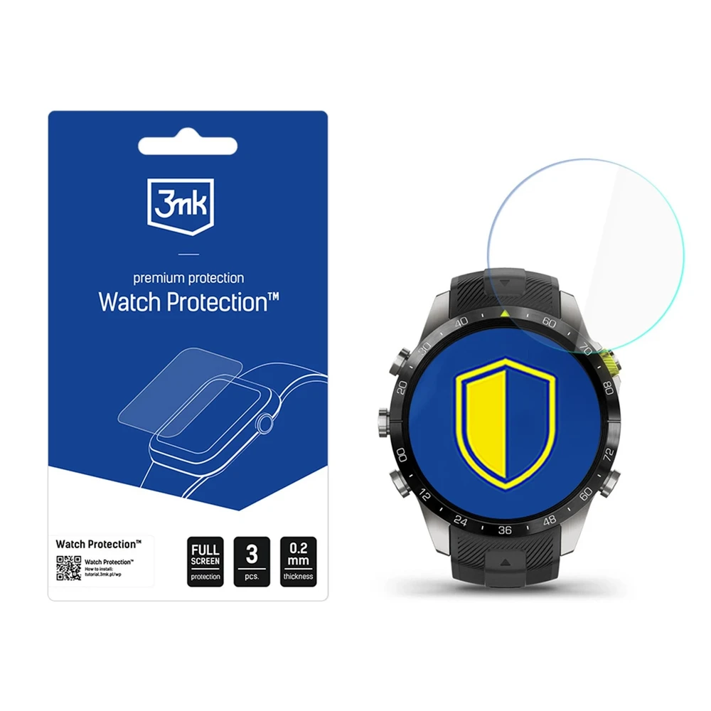 3mk Watch Protection FlexibleGlass hibridinis stiklas, skirtas Garmin MARQ Athlete (2 kartos)