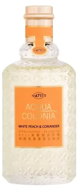 4711 Acqua Colonia Baltas Peach & Coriander EDC odekolonas unisex, 100 ml