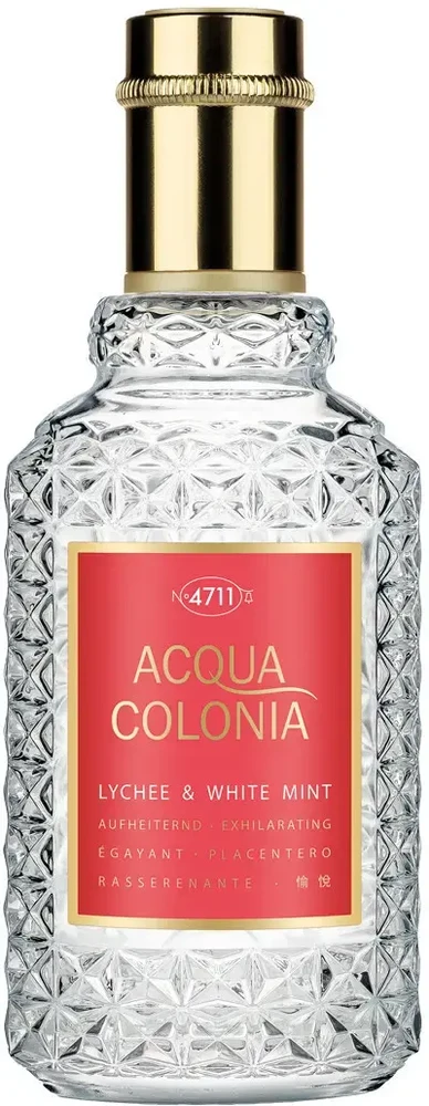 Odekolonas 4711 Acqua Colonia Lychee - Baltas Mint Eau De Cologne Purškiklis 50ml