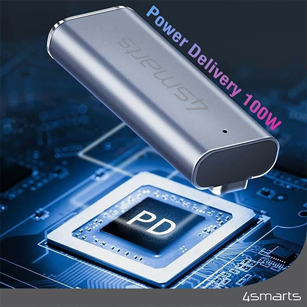 4smarts PD 100W adapteris virš elektroninės mikroschemos