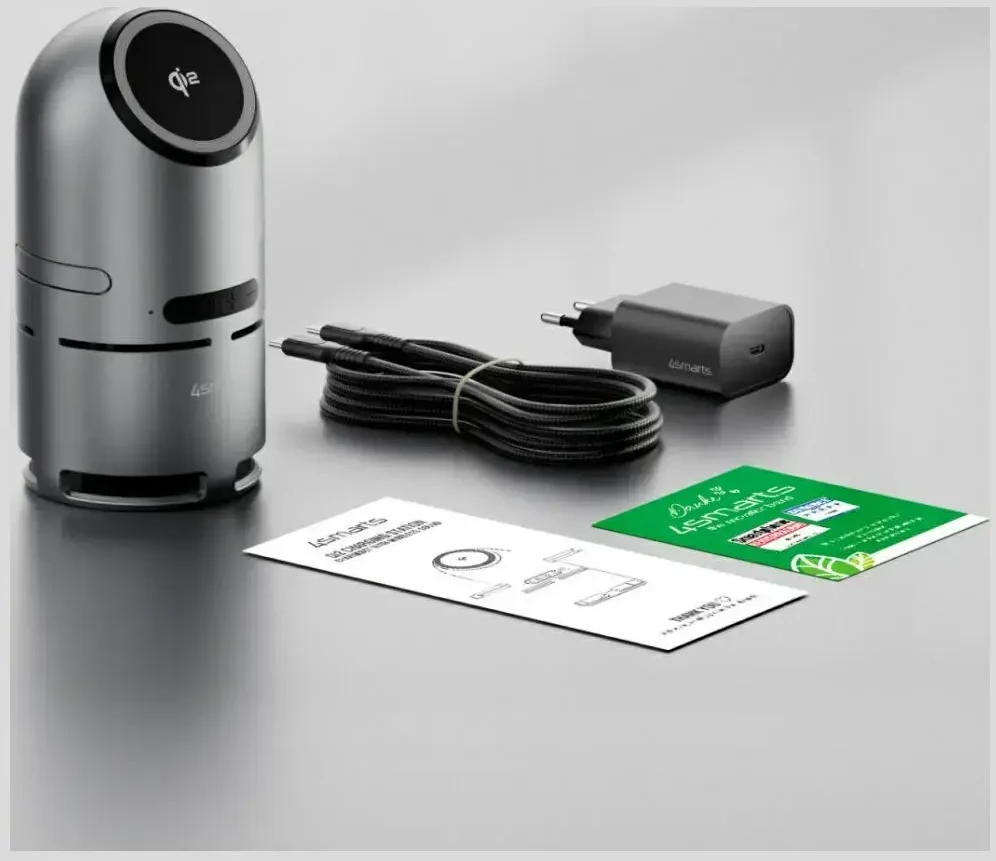 4smarts ChargeBot Sound Qi2 įkrovimo stotelė, pilka