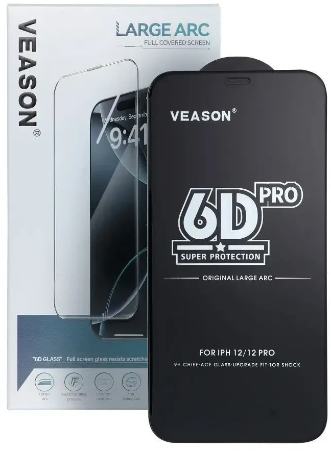6D Pro Veason Glass (SET 10in1) - skirtas Samsung Galaxy A36 / A56 juodas