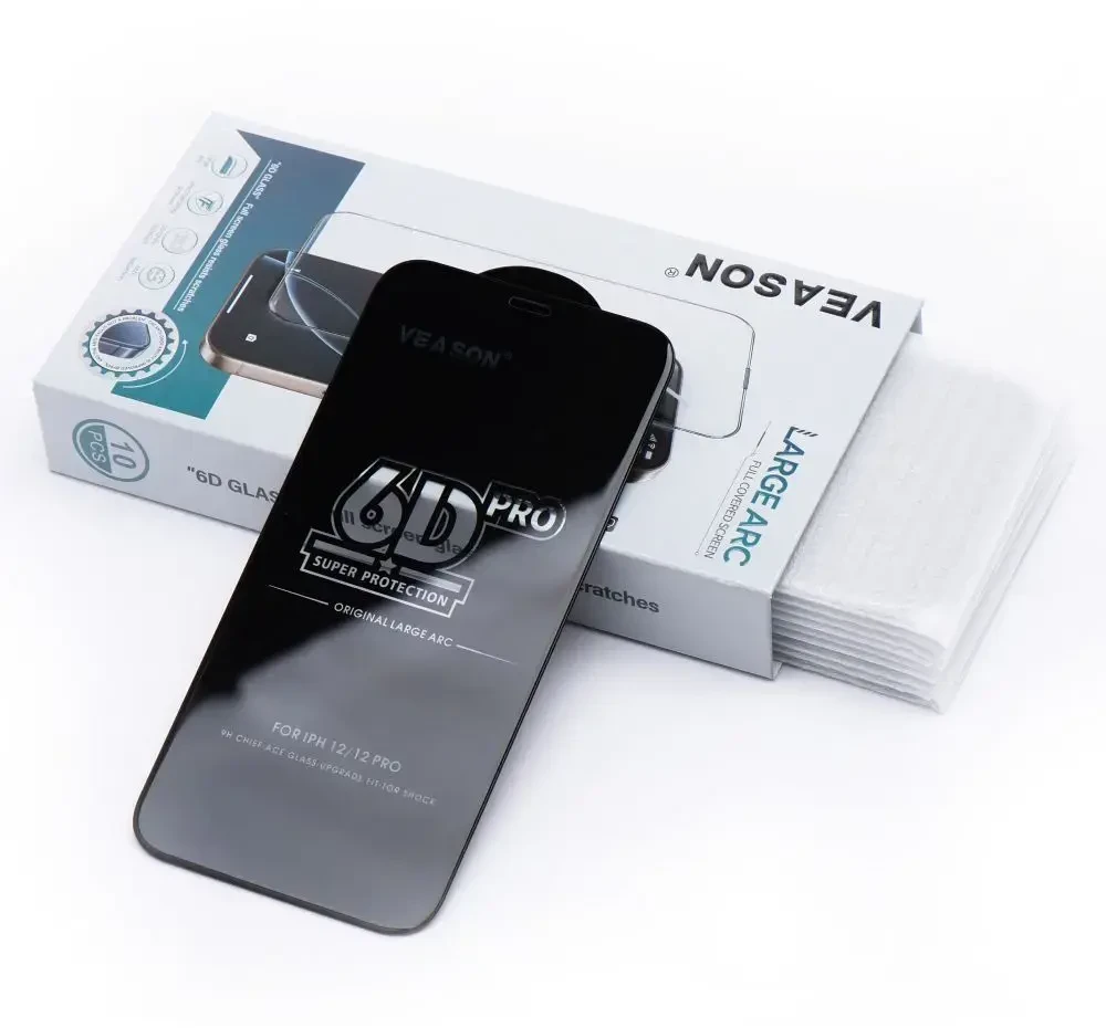 6D Pro Veason Glass (SET 10in1) - skirtas Samsung Galaxy A36 / A56 juodas