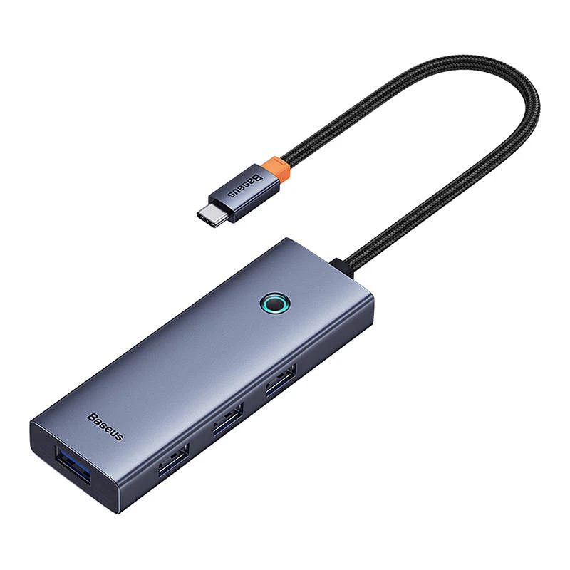 Baseus UltraJoy USB-C hub su pintos tekstūros laidu