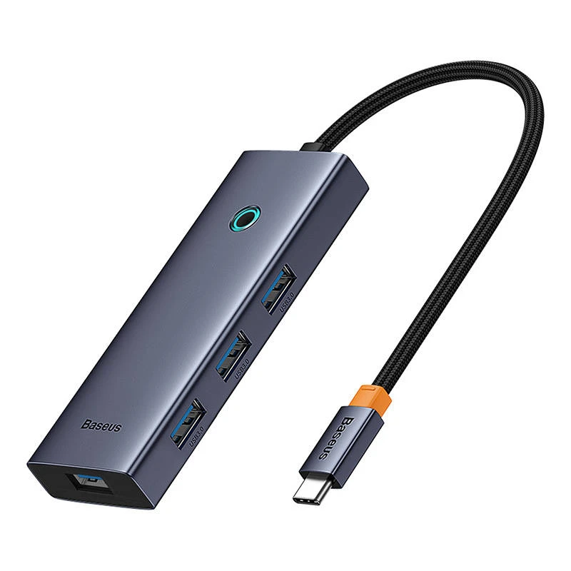 Baseus UltraJoy 6in1 adapteris su trimis USB 3.0 jungtimis