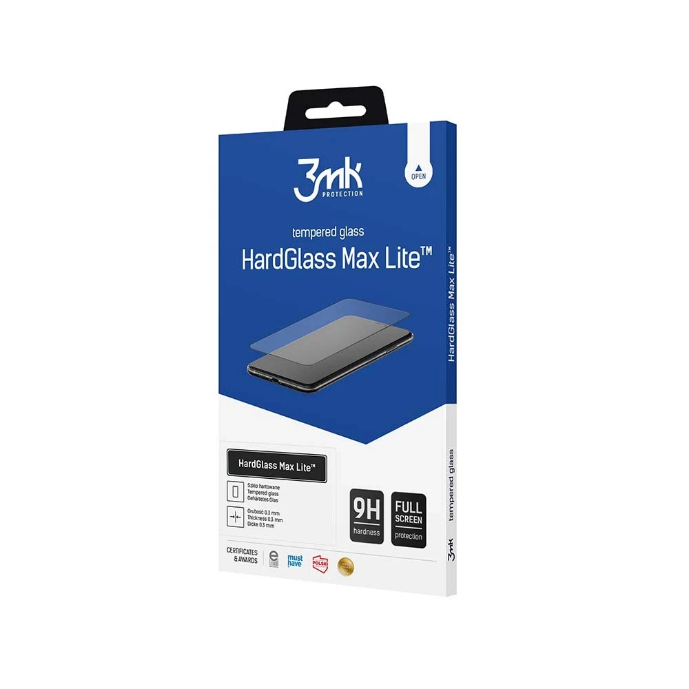 LCD apsauginis stikliukas 3mk Hard Glass Max Lite Samsung A145 A14 4G/A146 A14 5G juodas