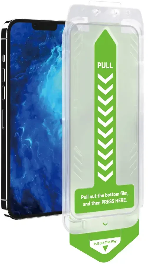 9H apsauginis stiklas su montavimo rėmeliu iPhone 14 Plus Wozinsky Premium Glass – juodas