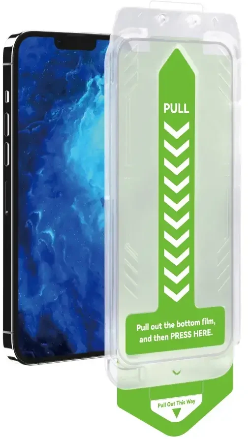 9H apsauginis stiklas su montavimo rėmeliu iPhone 14 Plus Wozinsky Premium Glass – juodas