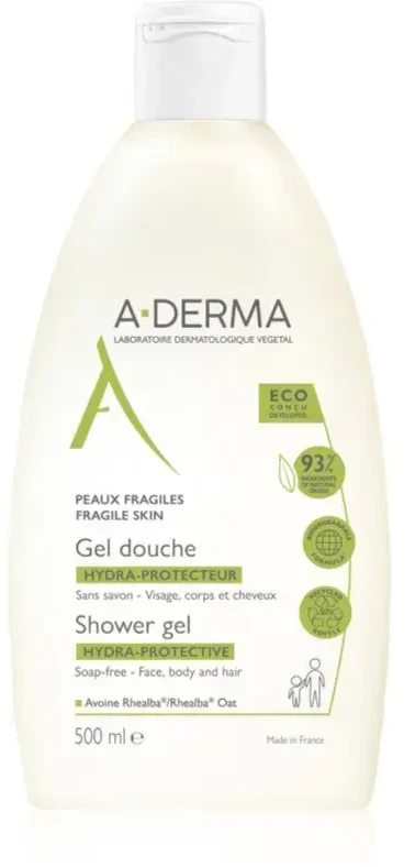 Drėkinamasis dušo kremas „A Derma ESSENTIAL RANGE“, 500 ml