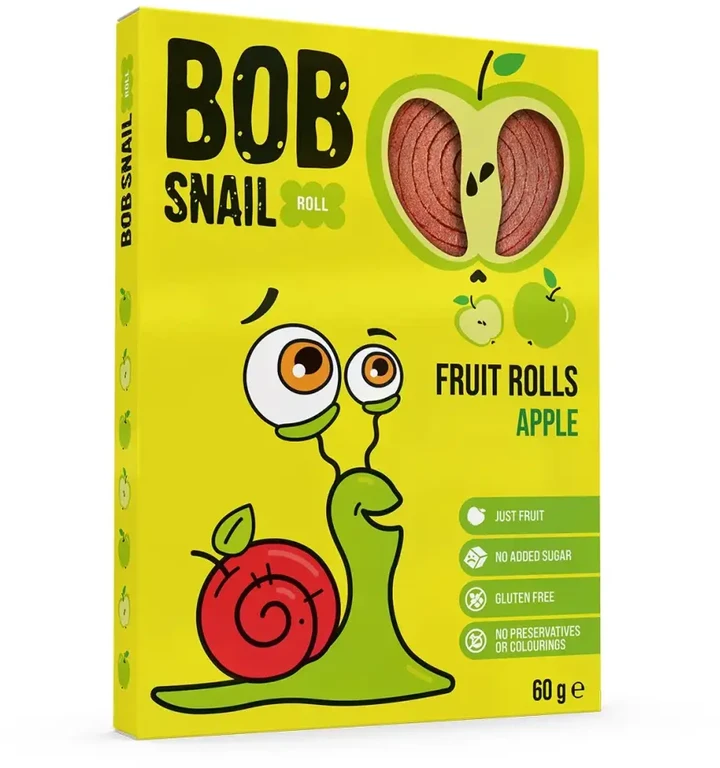 Bob Snail Bob Snail Obuolių užkandis be pridėtinio cukraus - 60 g
