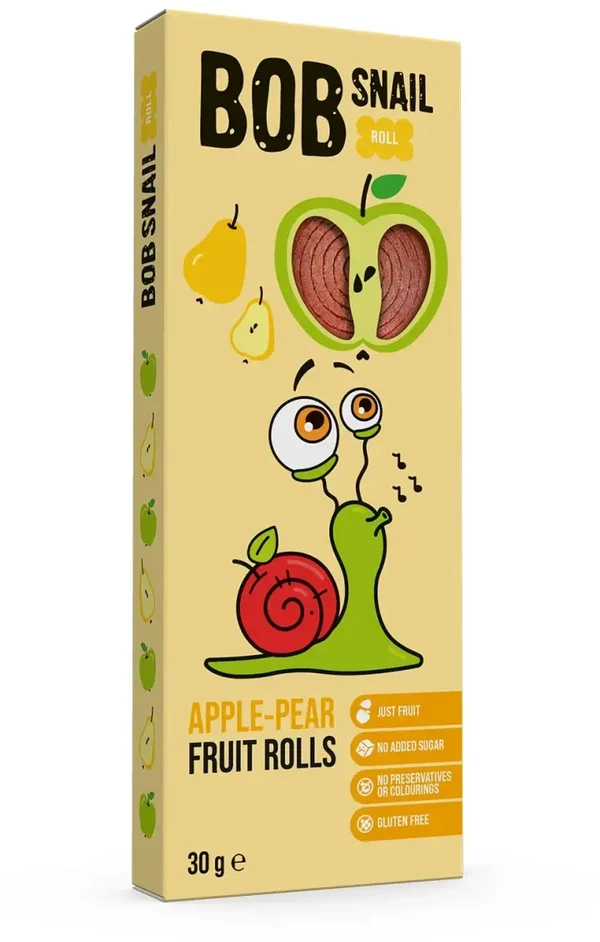 Bob Snail Bob Snail Obuolių-kriaušių užkandis be pridėtinio cukraus - 30 g