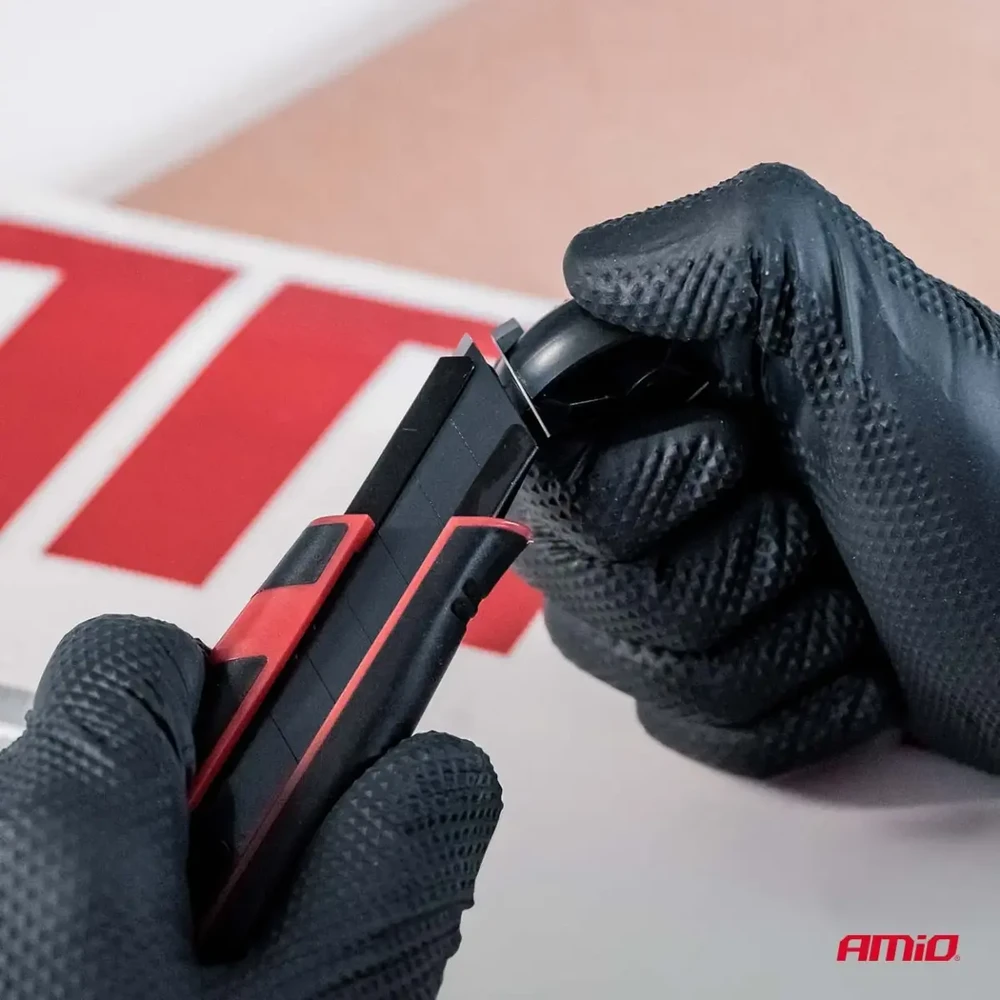 SK5 plieno universalus peilis su juodu ABS ašmenimis 100x18x0,5 mm amio-04812