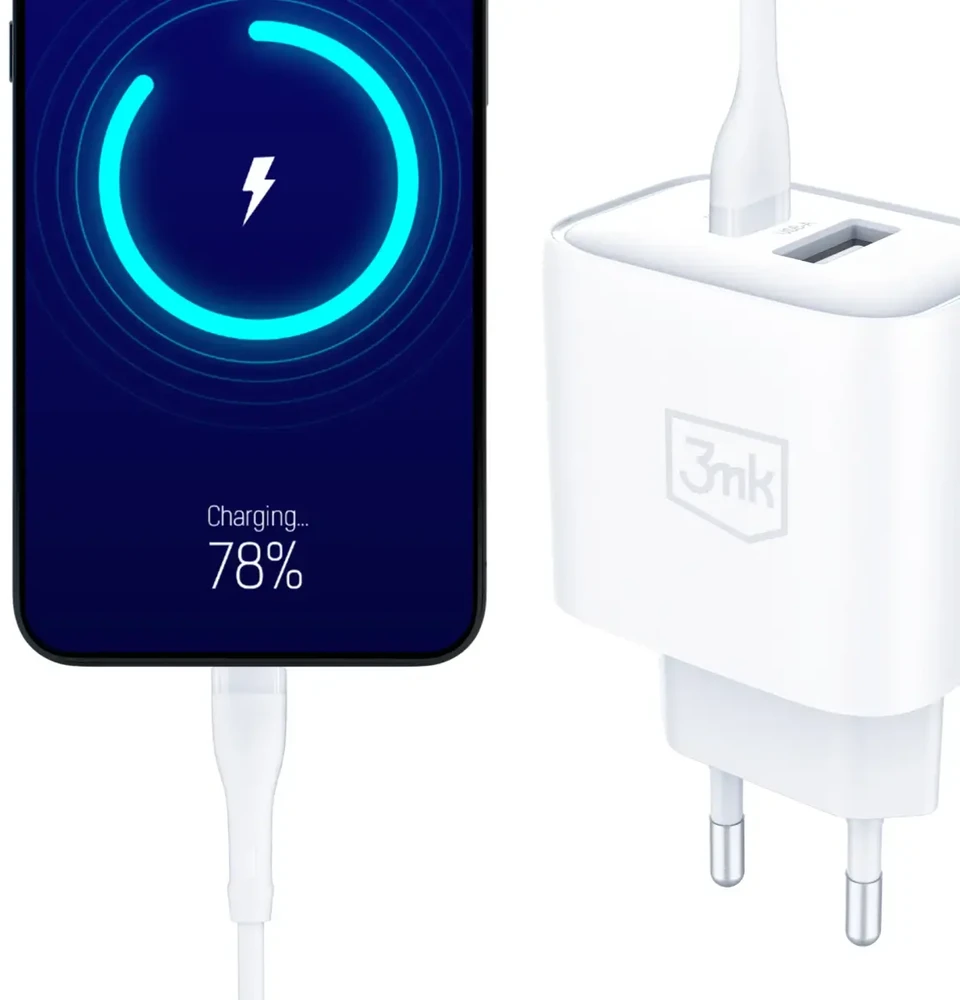 3Mk Protection Accessories - 3mk DualCharge 20W PD3.0 QC 3.0 PPS USB 1A1C Baltas