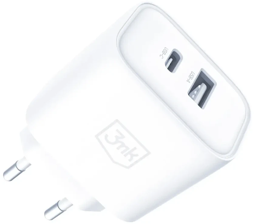 3Mk Protection Accessories - 3mk DualCharge 20W PD3.0 QC 3.0 PPS USB 1A1C Baltas