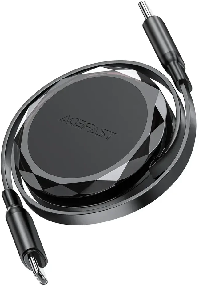 Acefast C13-03 duomenų perdavimo ir įkrovimo kabelis | USB-C į USB-C | 60 W | 0,8 m | juodas