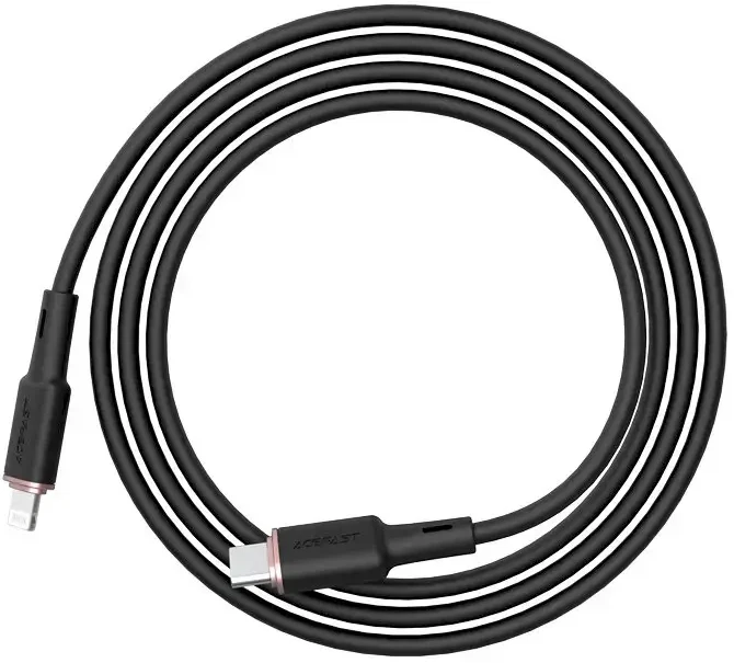 Acefast C2-01 duomenų perdavimo ir įkrovimo kabelis | MFI | USB-C į Lightning | 30 W | 1,2 m | baltas