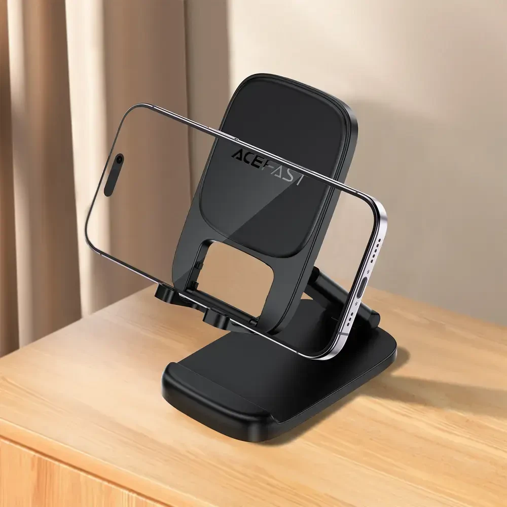 Acefast E45 Foldable Adjustable Desk Phone Stand - Juodas