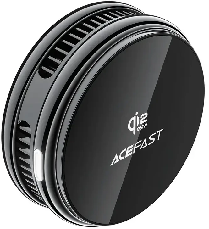 Acefast E47 Qi2 25W Magnetic Wireless Charger with Cooling - Juodas