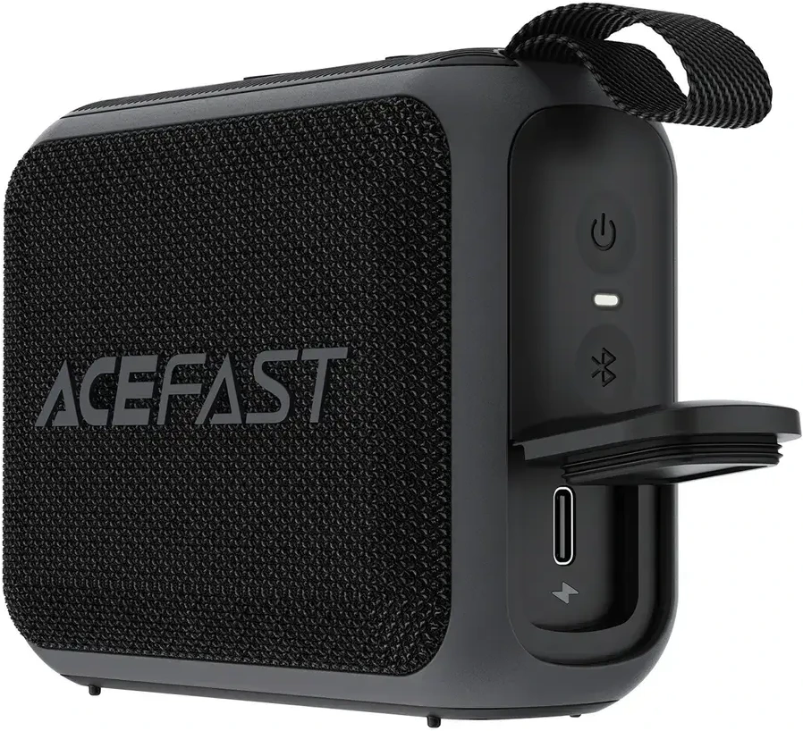 Ausinės Acefast „Fadad K4 Go Bluetooth 5.4“ belaidis garsiakalbis – juodas
