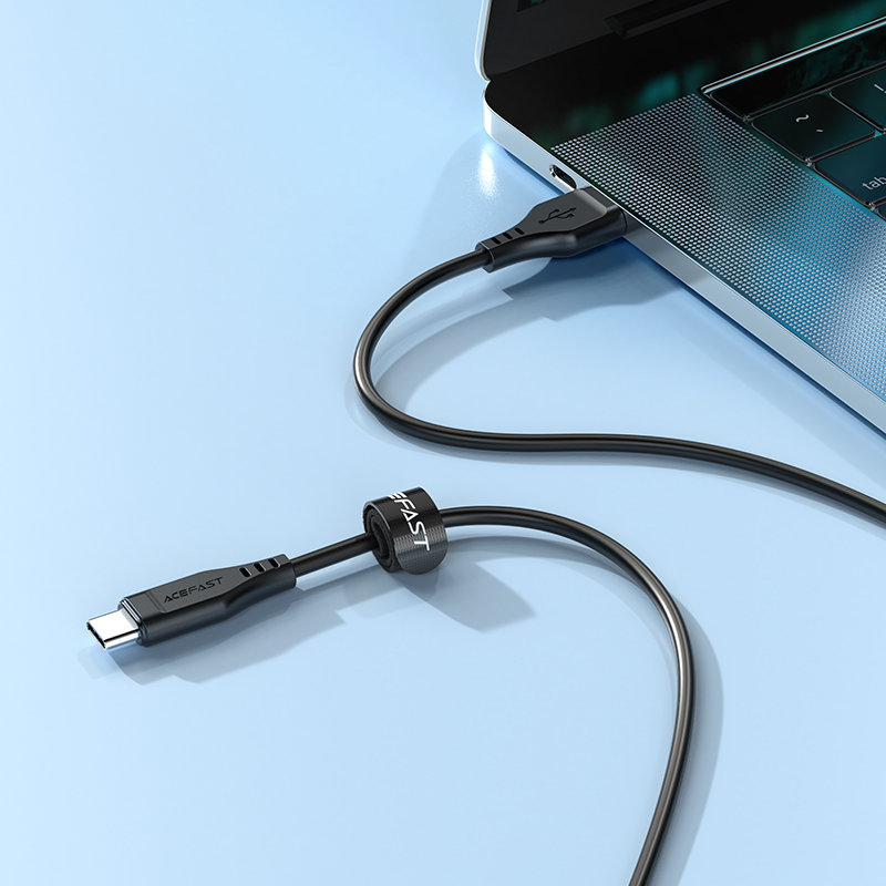 USB-C – USB-C UGREEN Acefast C3-04 1.2 m, 60 W (juoda)