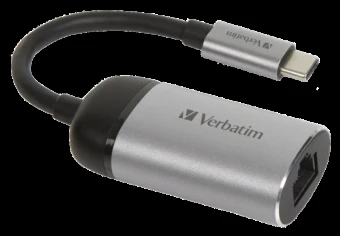 Verbatim 49146 sąsajos šakotuvas USB 3.2 Gen 1 (3.1 Gen 1) Type-C 1000 Mbit/ai Juoda, Sidabras