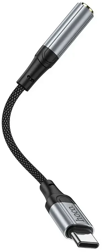 Audio adapteris Hoco (LS36) iš "Type-C" į 3,5mm sidabrinis