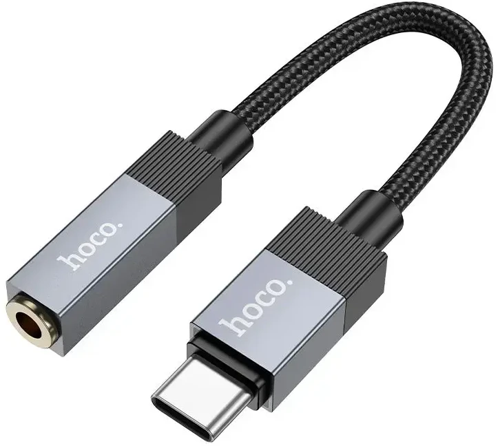 Adapteris AUX USB C to Jack 3,5 mm Hoco UPA32C UPA32C juodas